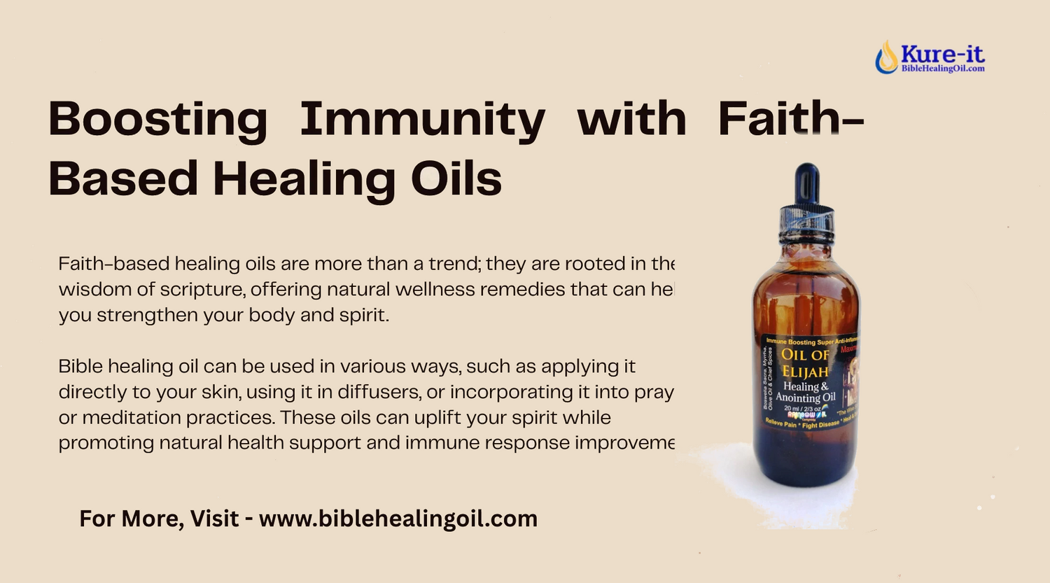 Bible healing oil for immune boosting