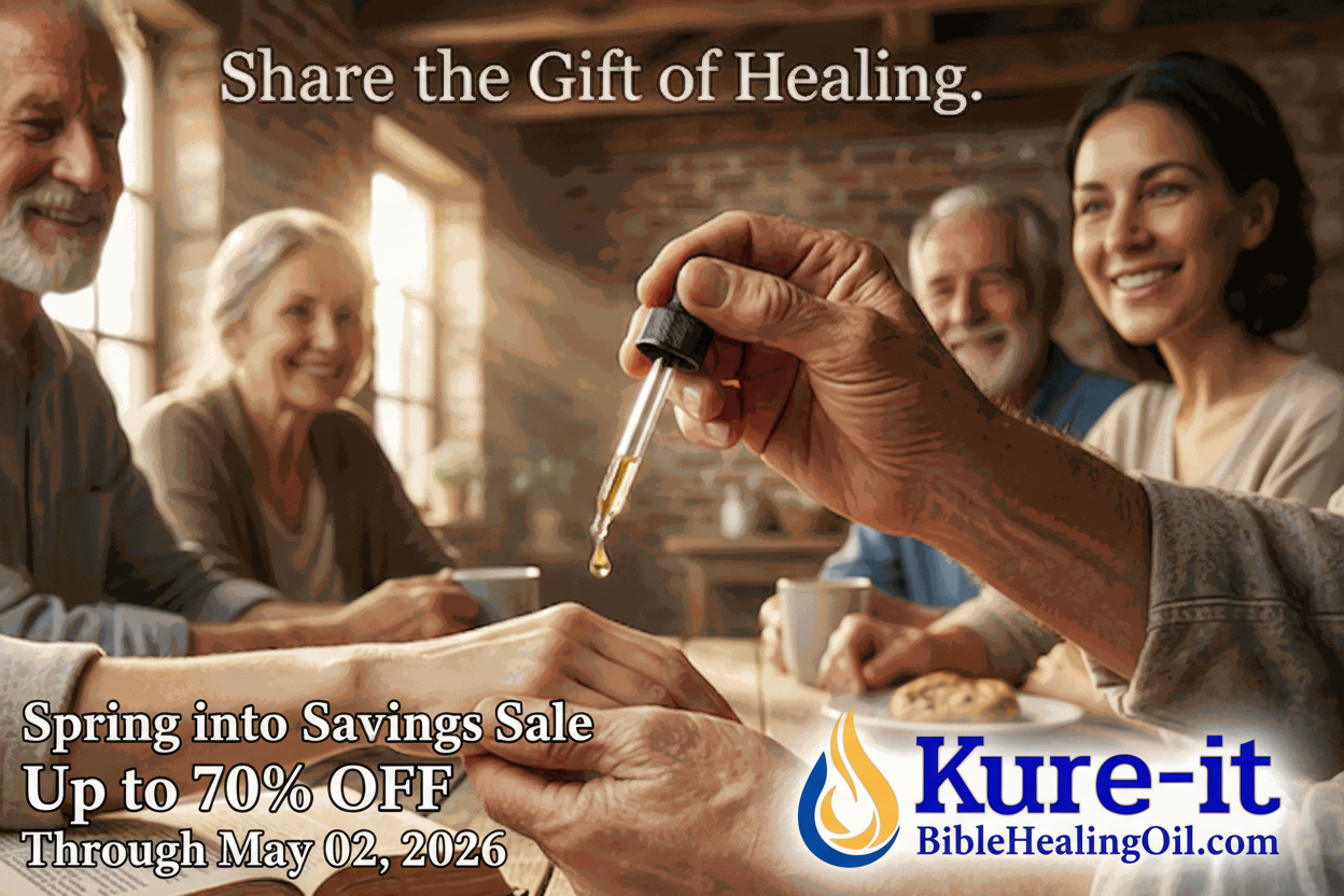 Kure it Bible Healing Oils shared in a Bible study