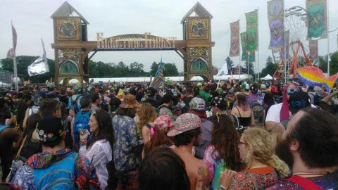 Large crowd at a music festival