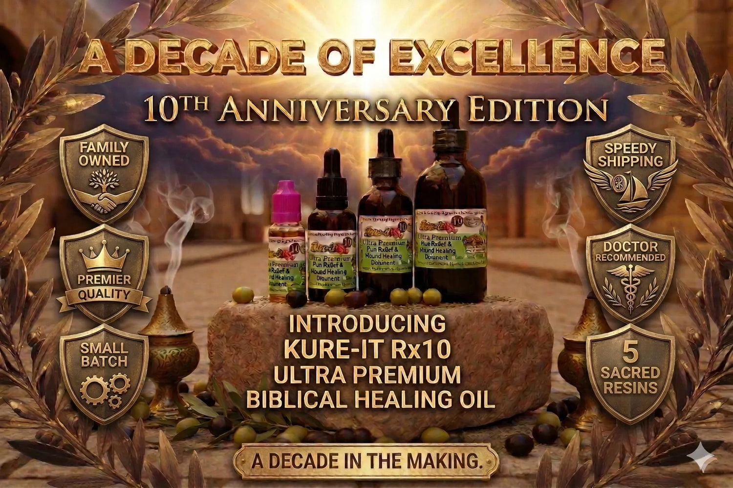 Introducing Rx10 - 10th Anniversary Edition Our Strongest Bible Healing Oil