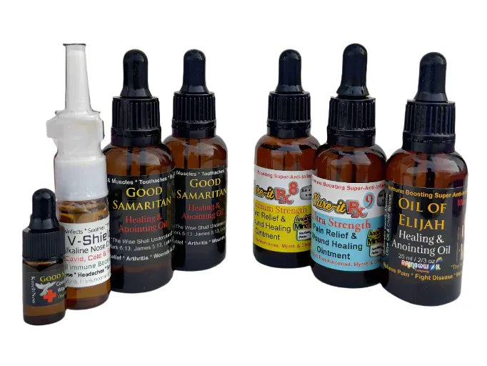 Collection of various bottles with labels on a white background