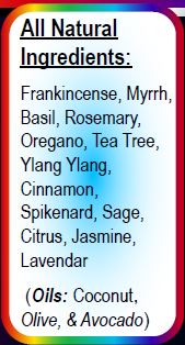 Good Samaritan Oil ingredients include Frankincense & Myrrh Infused oils!