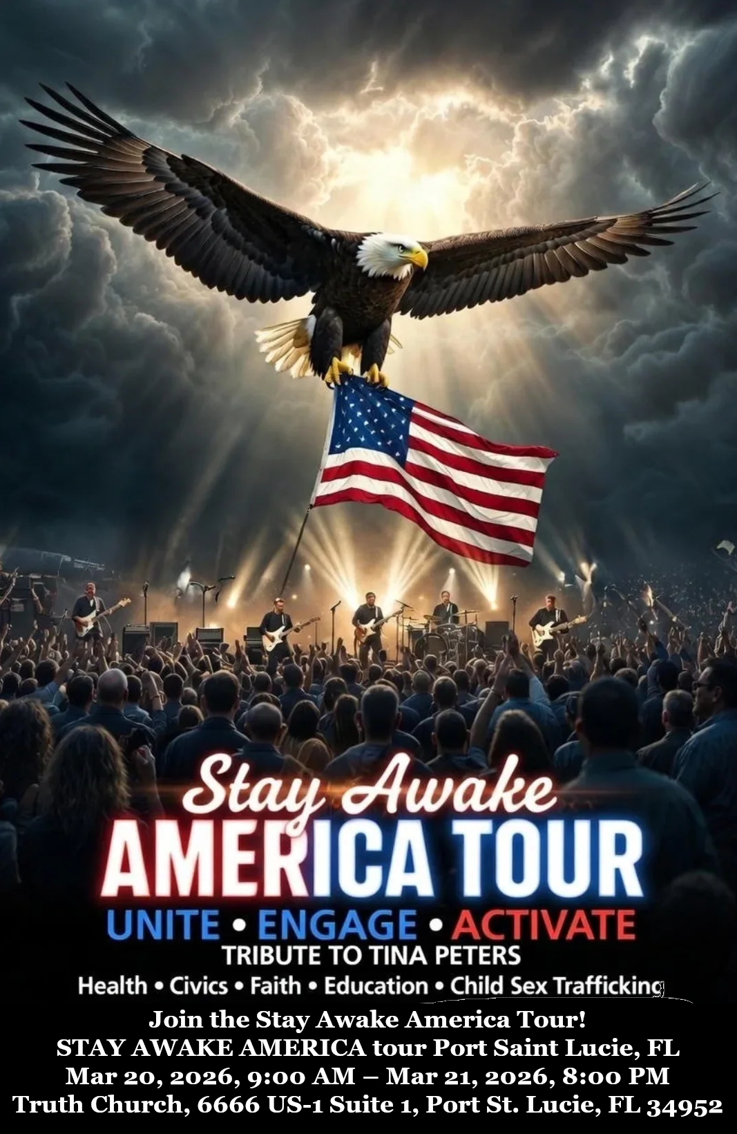 Attention Floridians! Port St. Lucie - Stay Awake America Tour March 20, 2026