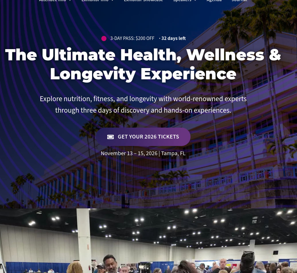 Hack Your Health 2026: The Ultimate Conference for Metabolic Health, Biohacking, and Longevity