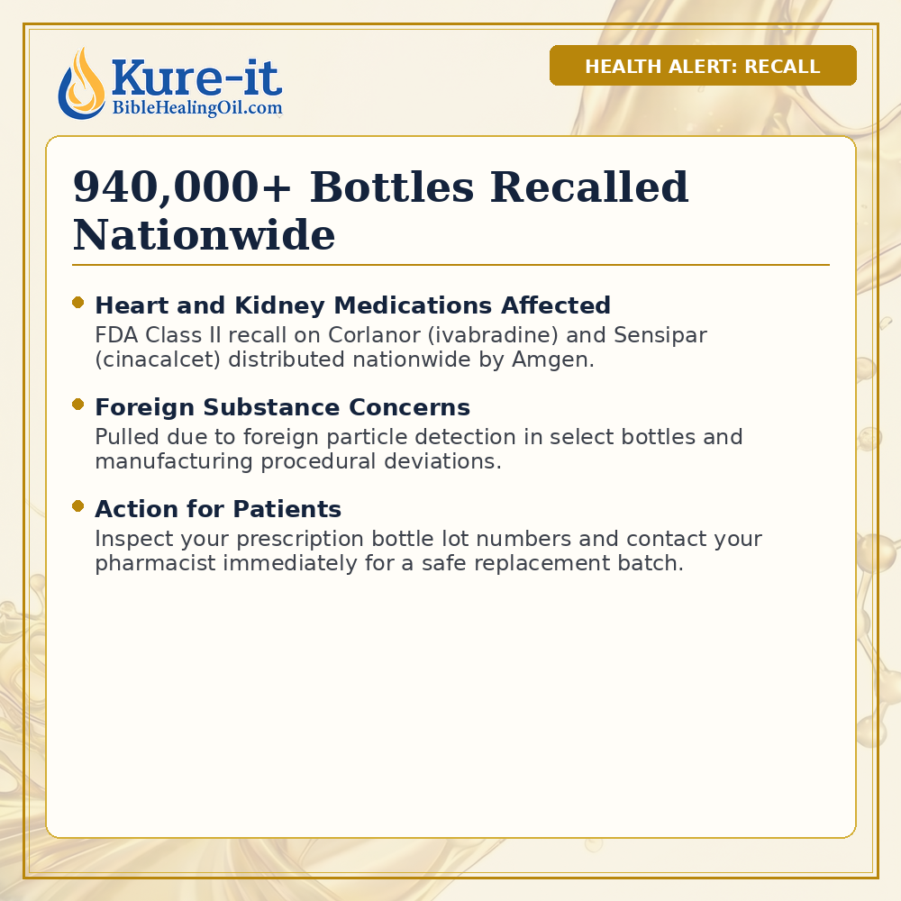 FDA Recalls Over 940,000 Bottles of Heart and Kidney Medications Nationwide