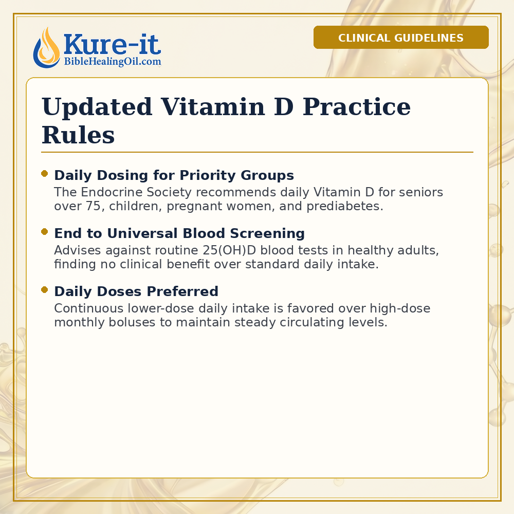 New Vitamin D Guidelines: Who Needs Daily Supplementation and Why Routine Blood Testing Is Changing