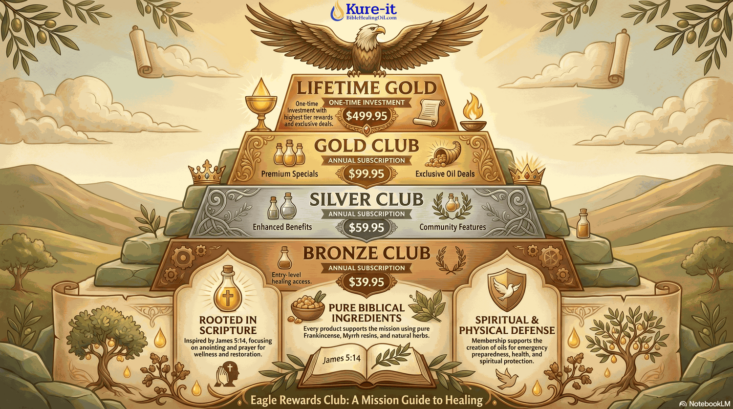 Eagle Rewards Club pyramid with different membership levels and benefits in a scenic landscape.