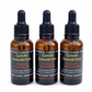 Three bottles of Good Samaritan Healing & Anointing Oil on a white background
