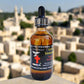 Essential oils are a part of the blend of the Good Samaritan oil 60ml glass dropper bottle.