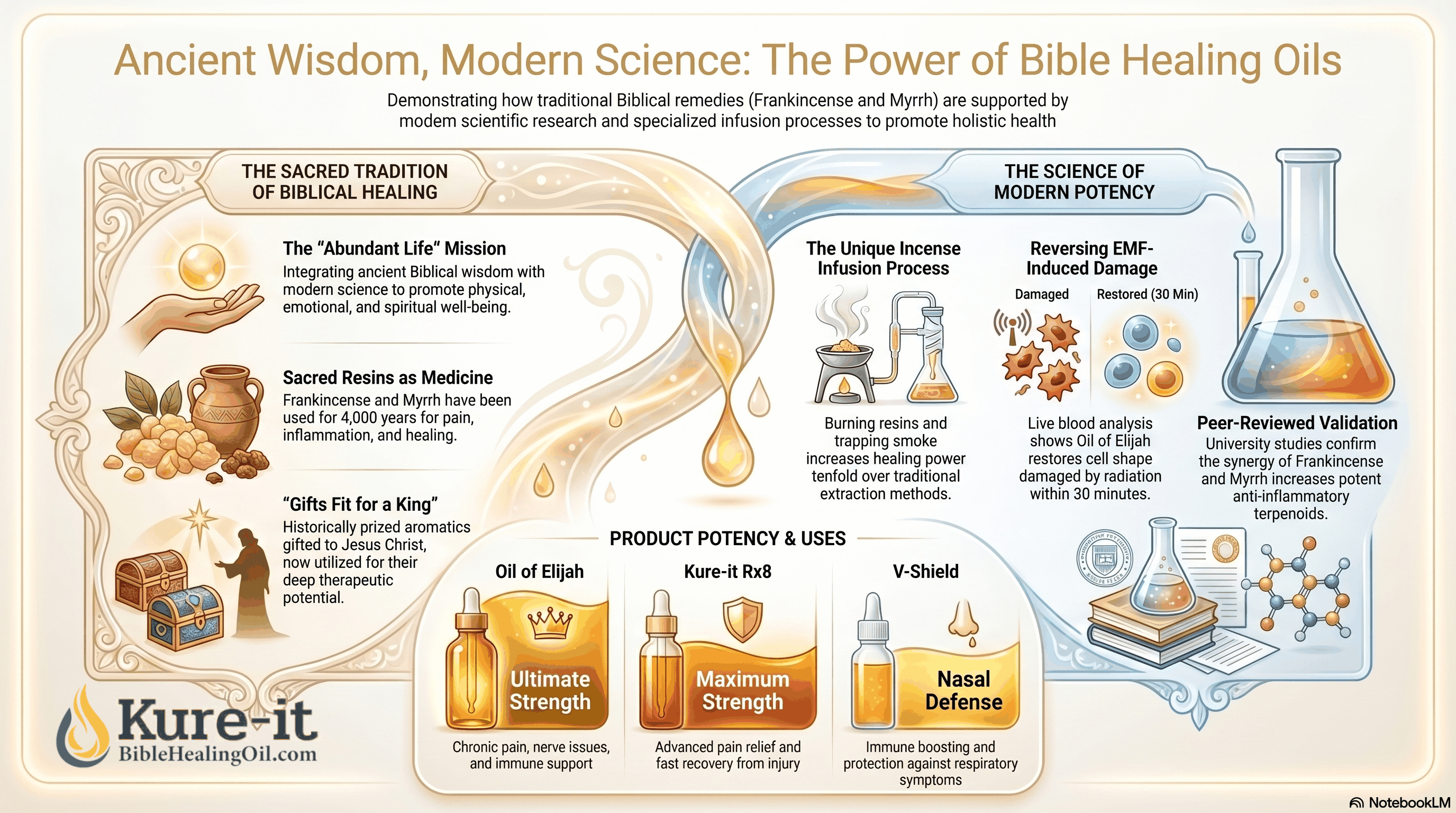Ancient Wisdom, Modern Science: The Power of Bible Healing Oils - Demonstrating how the traditional Biblical remedy Frankincense & Myrrh is supported by Modern Science.