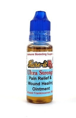 Kure it Rx9 Bible Healing Oil for anointing and healing in 20ml bottle plastic drip top.