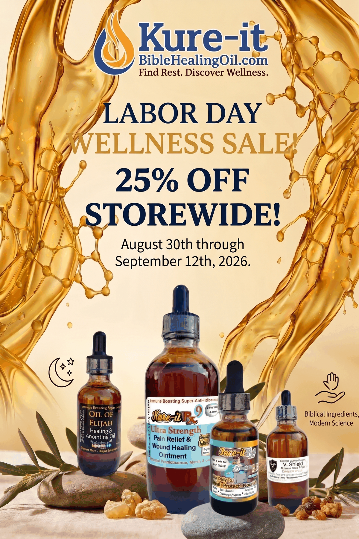 Labor Day Wellness Sale 2026 - Save 25% Store Wide through Sept 12th!