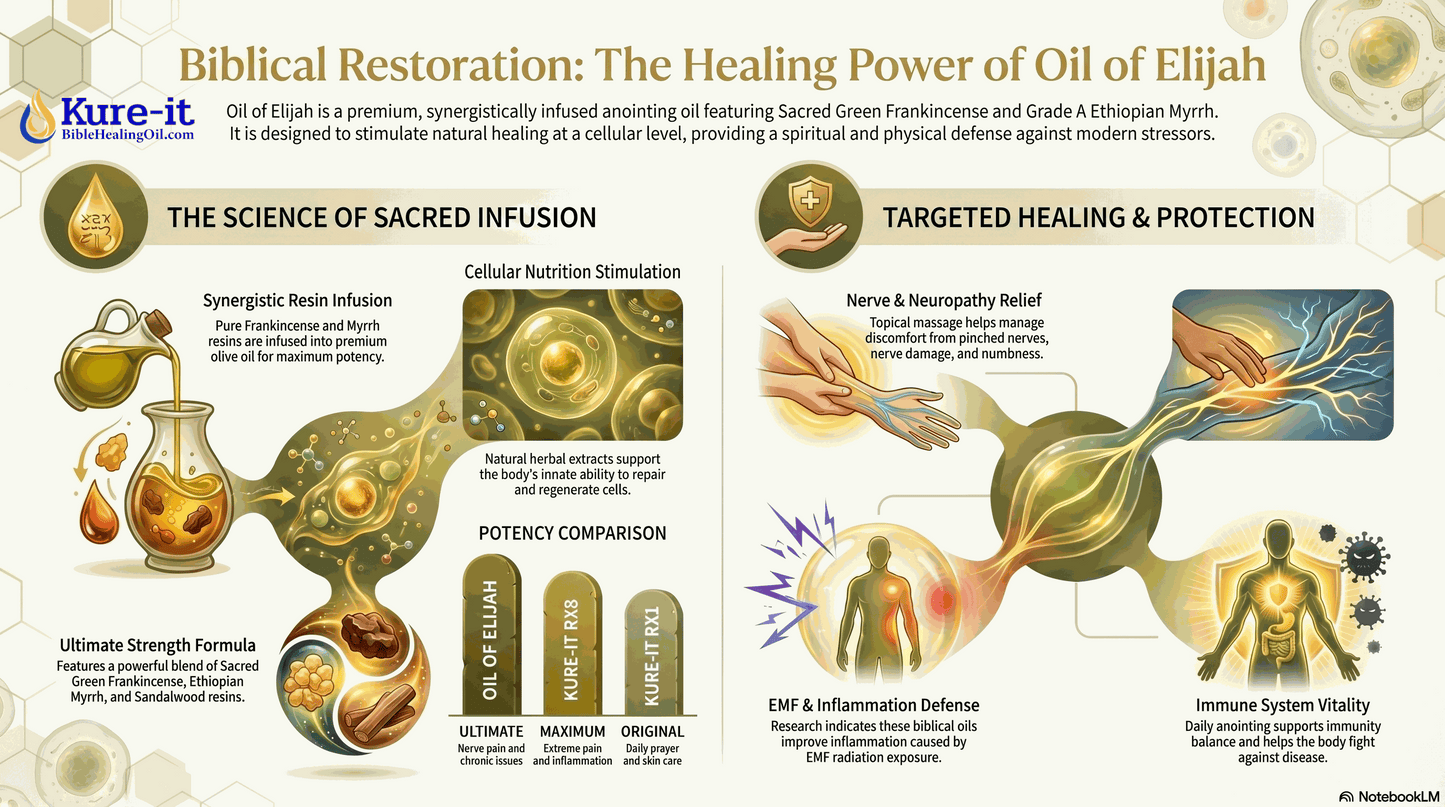 Biblical Restoration: The Healing Power of Oil of Elijah. Overview of the benefits of Oil of Elijah Bible Healing Oil