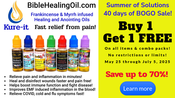 Kure-it Bible healing oil VSS BOGO summer sale