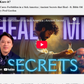 Promotional image for a video titled 'Cures Forbidden in a Sick America | Ancient Secrets that Heal' featuring three individuals.