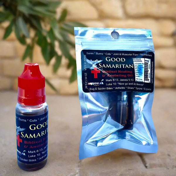 Good Samaritan Oil for healing and anointing.